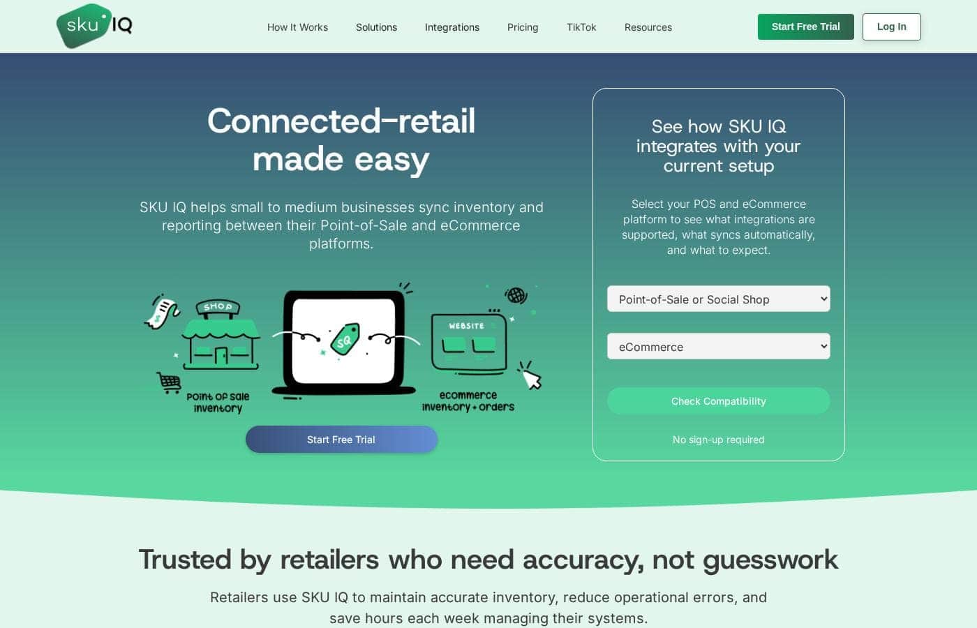 SKU IQ Homepage-Screenshot