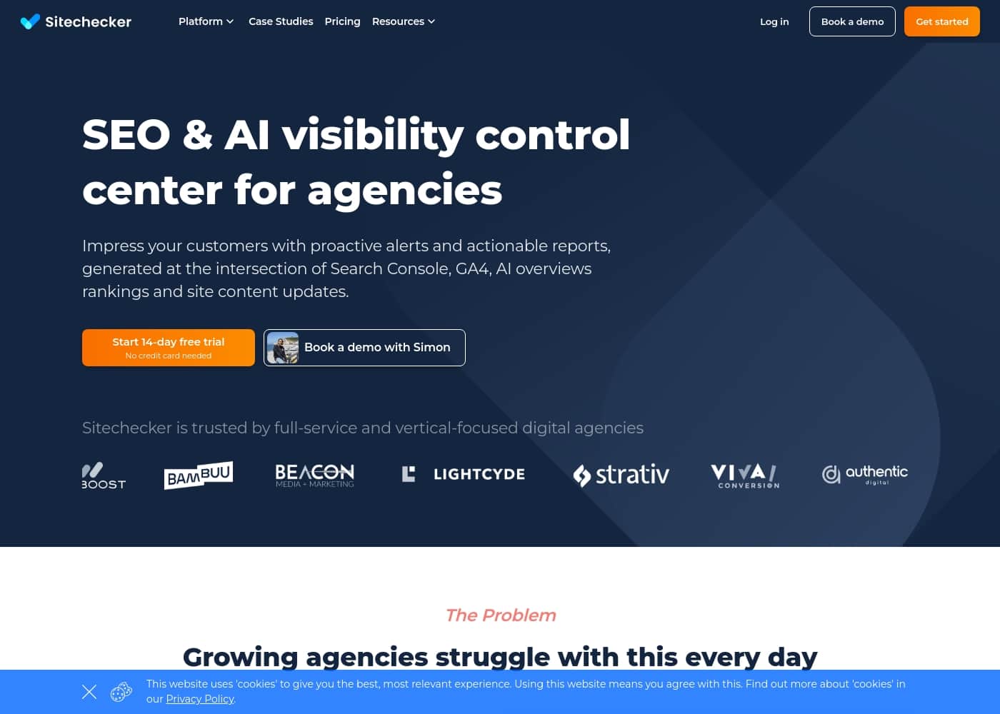 Sitechecker Pro homepage screenshot