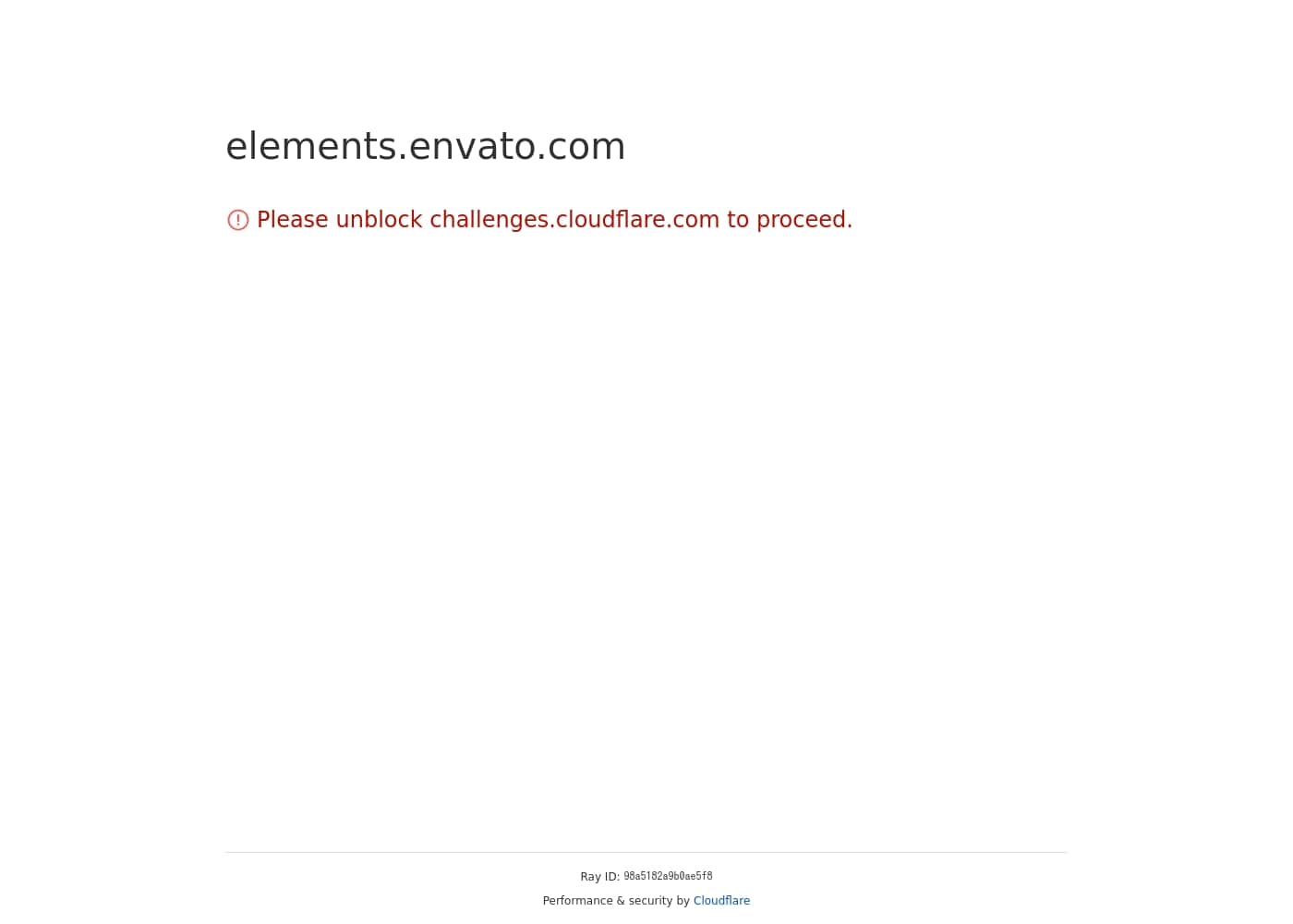 Captura de pantalla de la página de inicio de Envato Elements