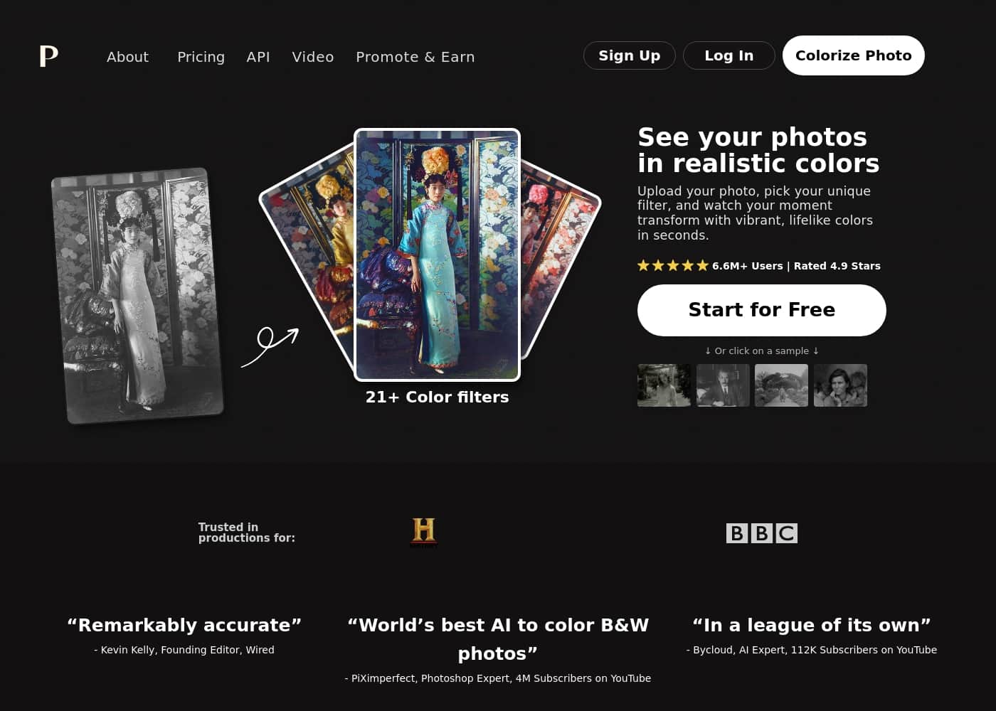 Palette.fm homepage screenshot