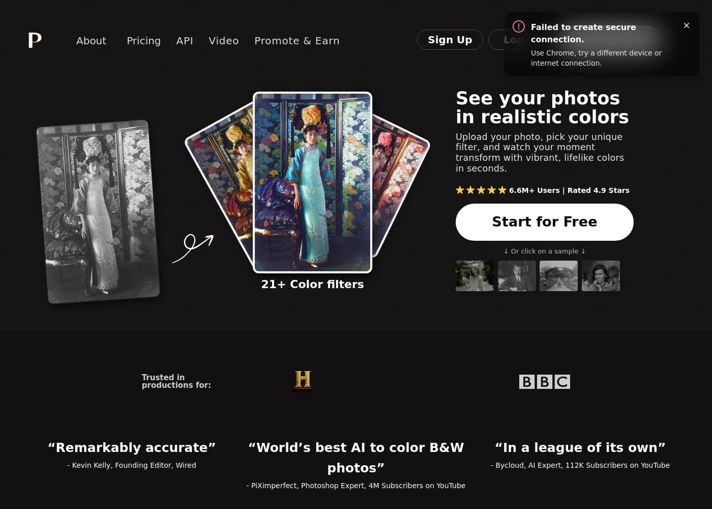 Palette.fm pricing page screenshot