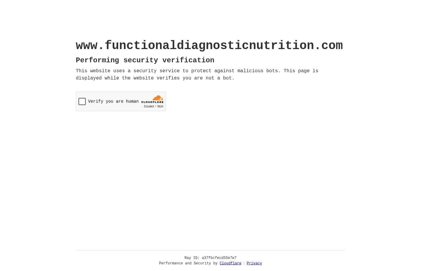 Screenshot della pagina prezzi di Functional Diagnostic Nutrition
