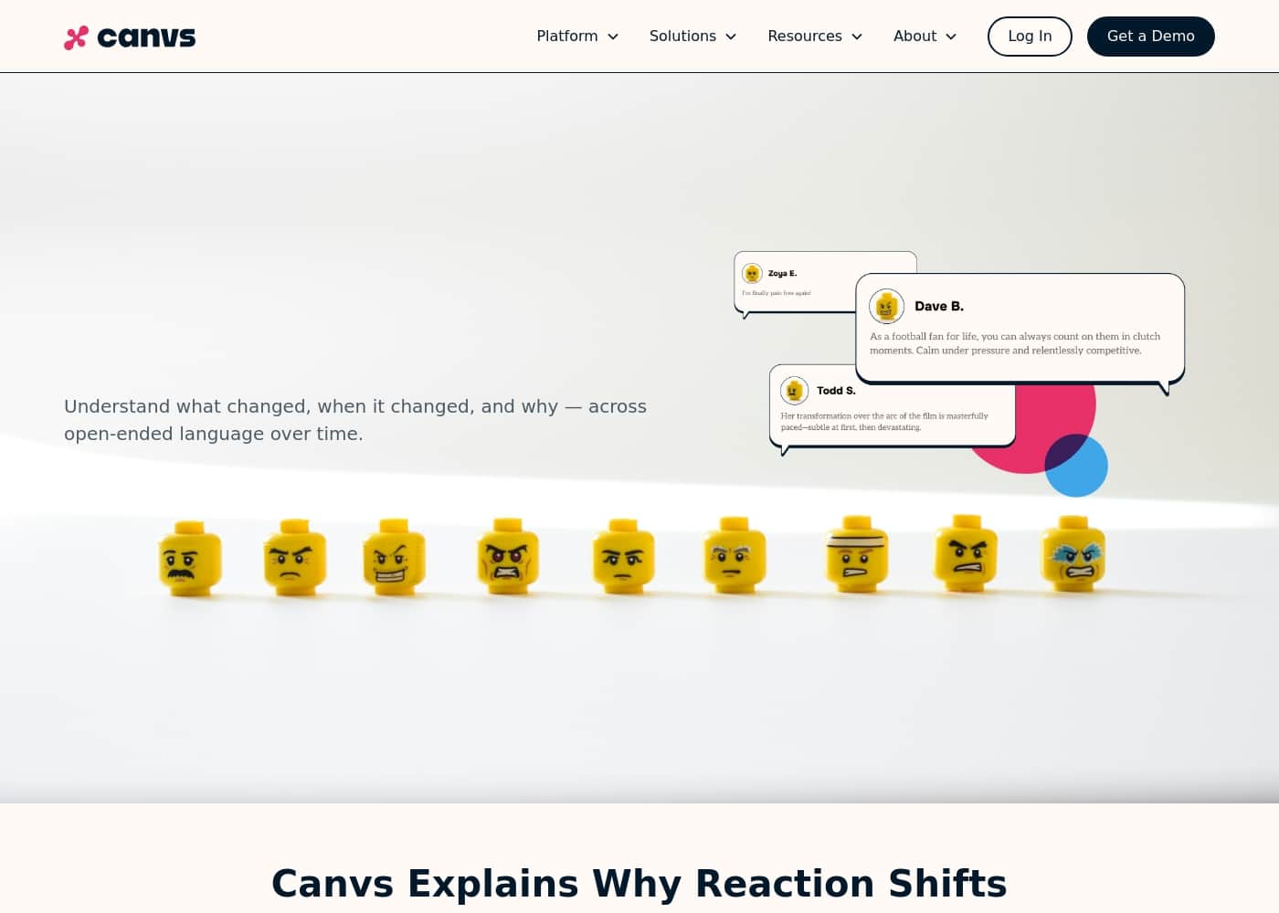 Canvs AI homepage screenshot