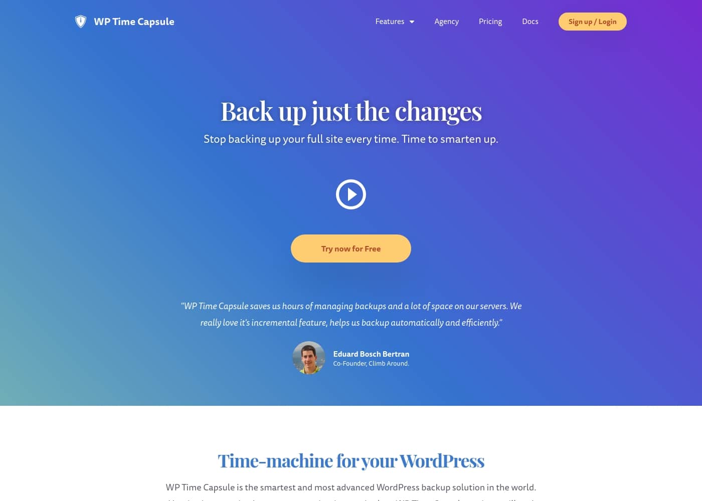 WP Time Capsule首页截图