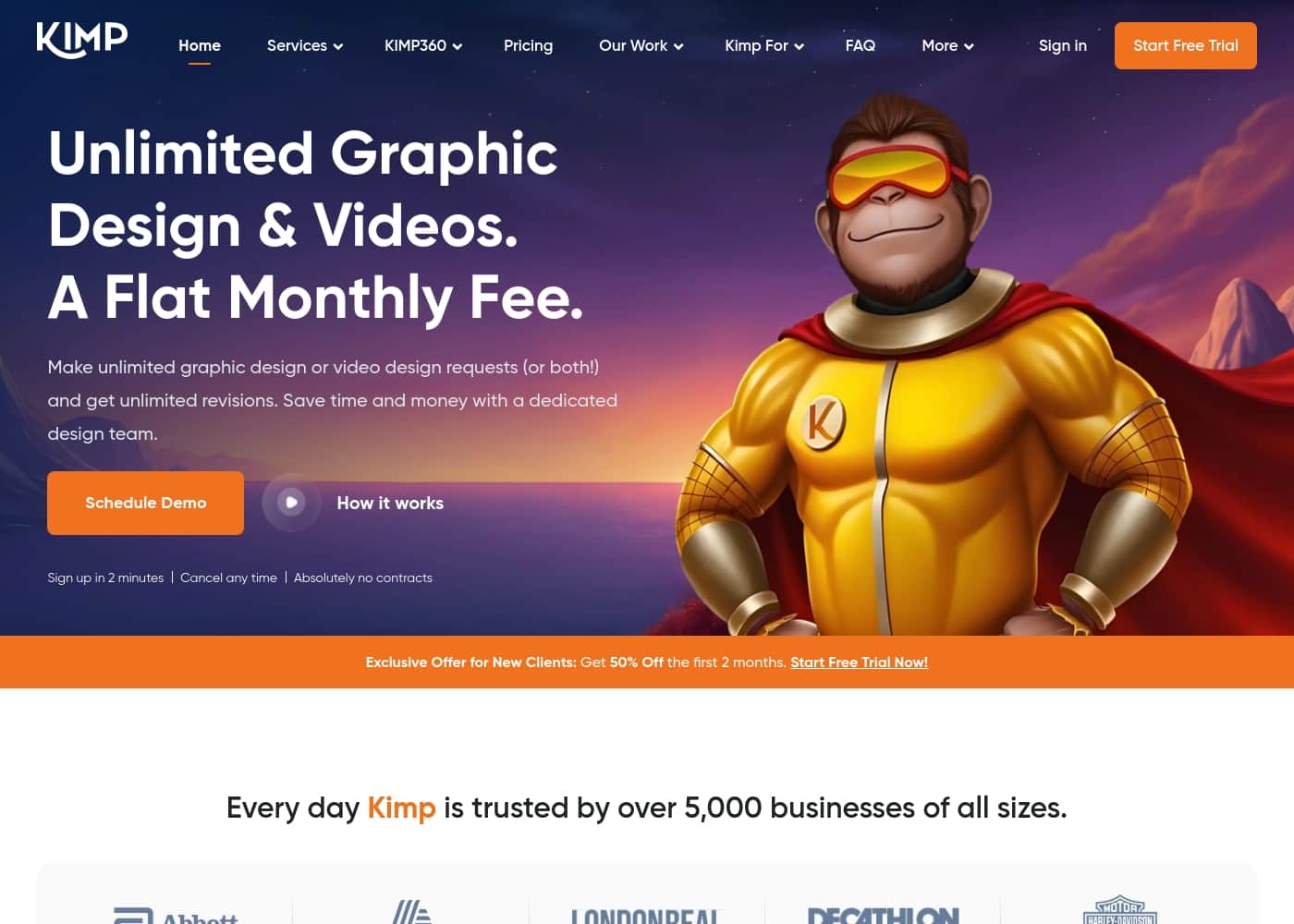 ภาพหน้าจอหลักของ Kimp.io