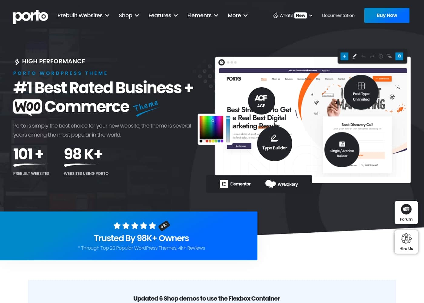 Porto homepage screenshot