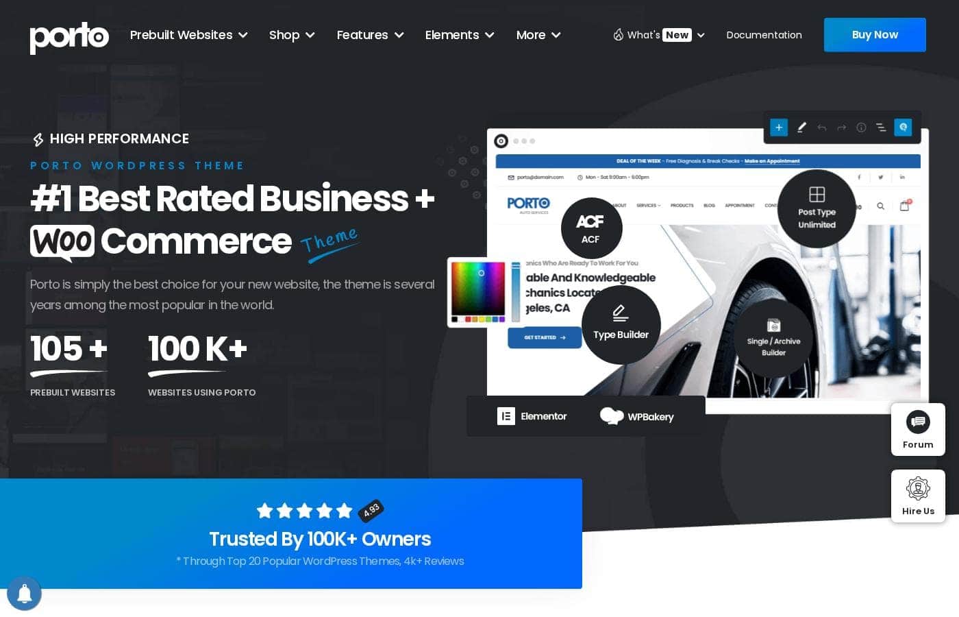 Porto homepage screenshot