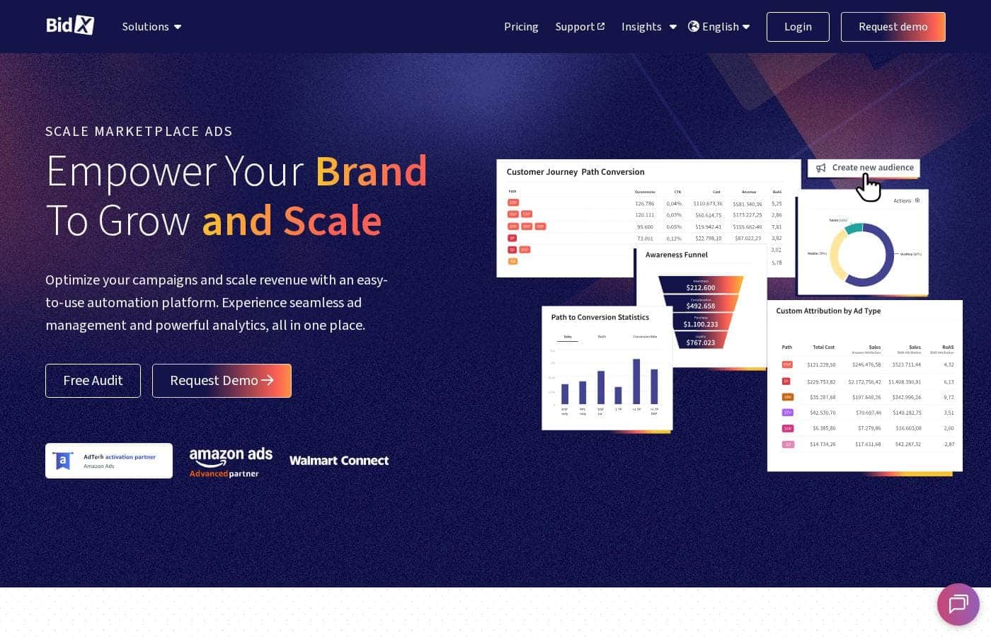 BidX homepage screenshot