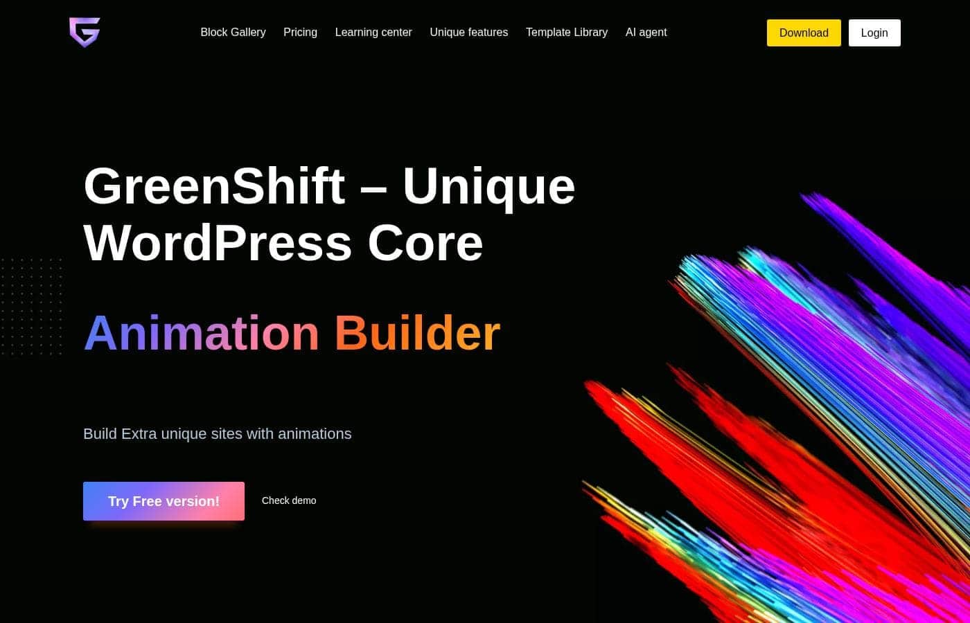Greenshift 홈페이지 스크린샷