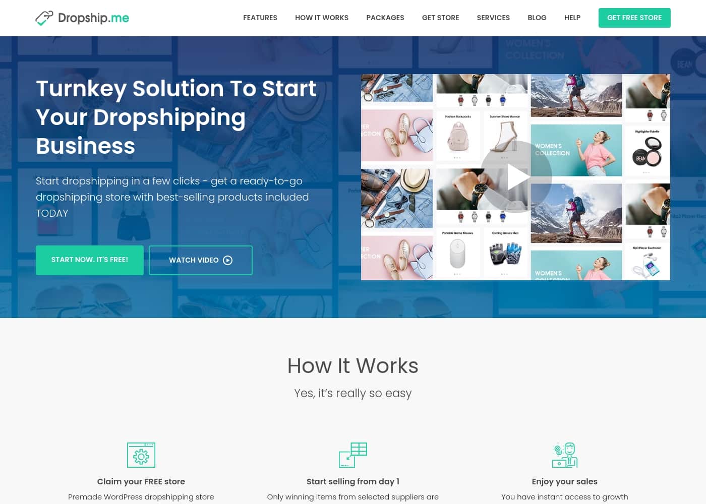 ภาพหน้าจอหลักของ DropshipMe