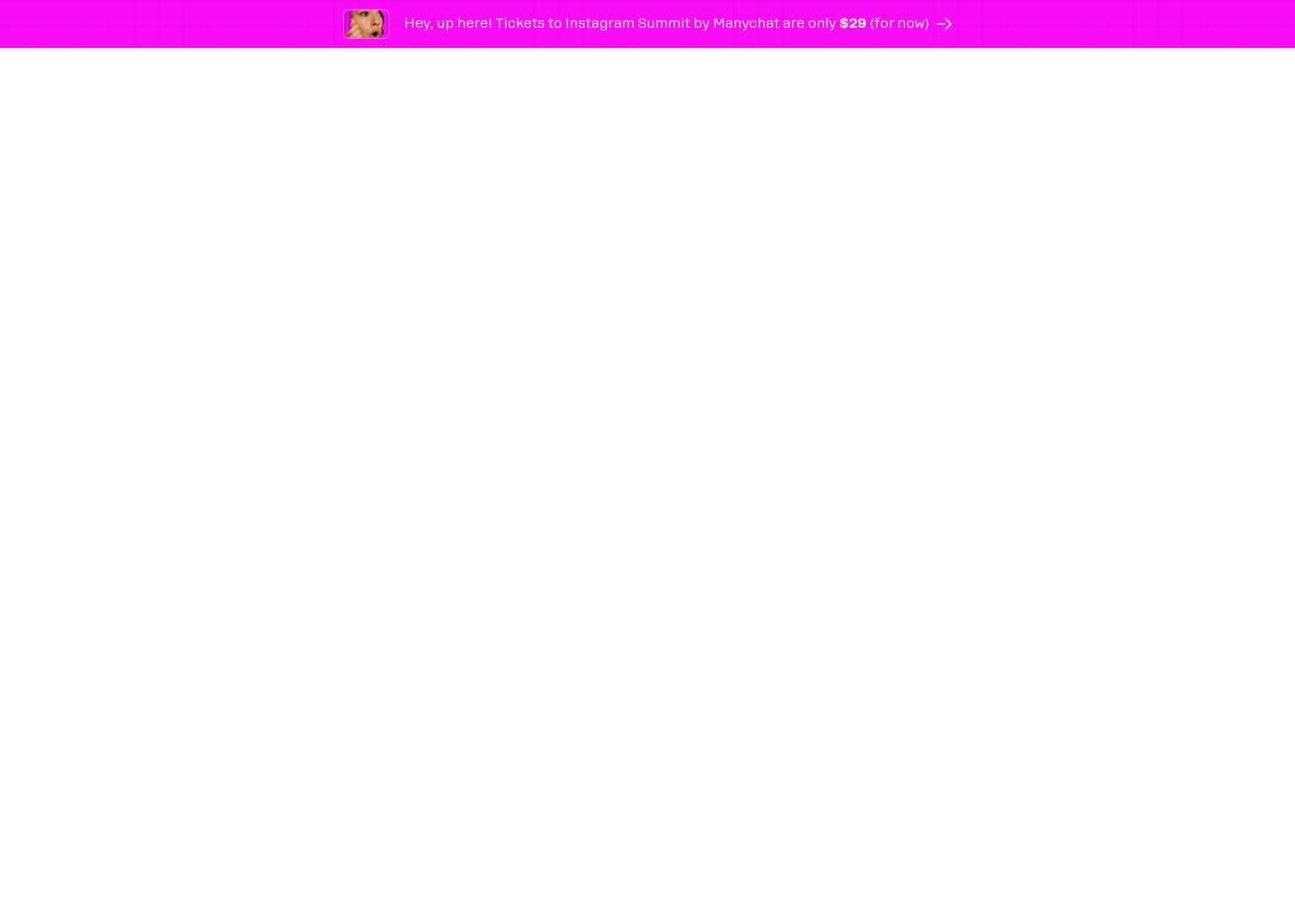 ภาพหน้าจอหลักของ Manychat