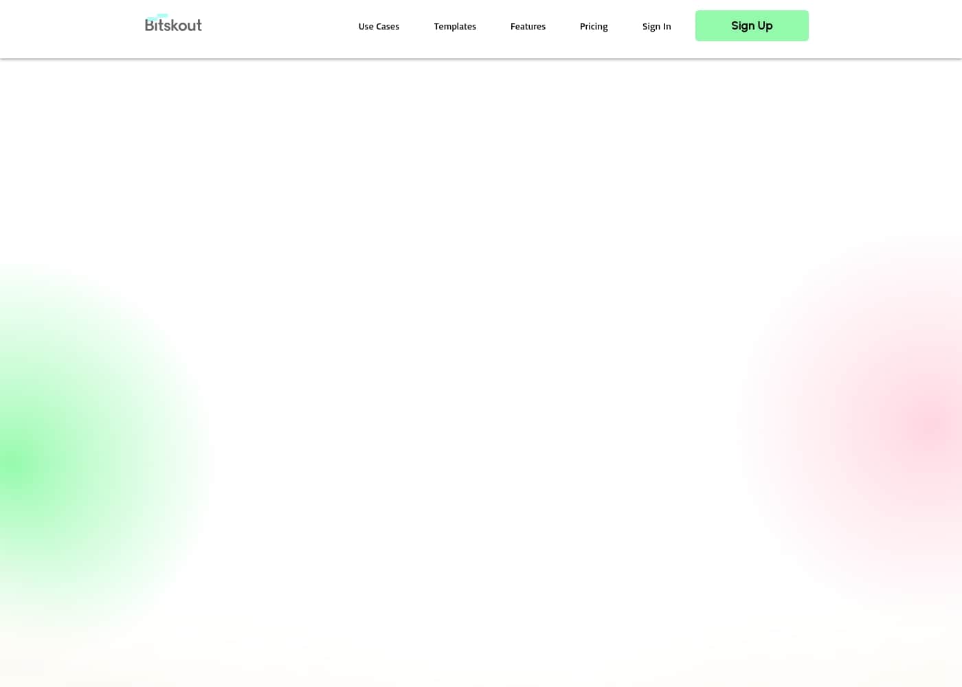 Bitskout homepage screenshot