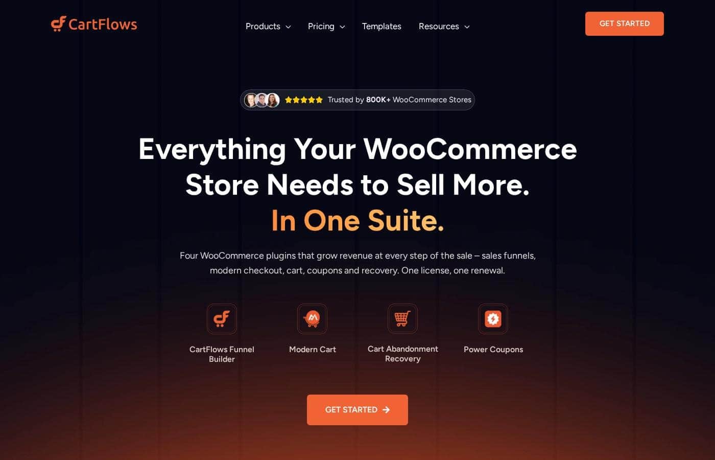 Cartflows homepage screenshot