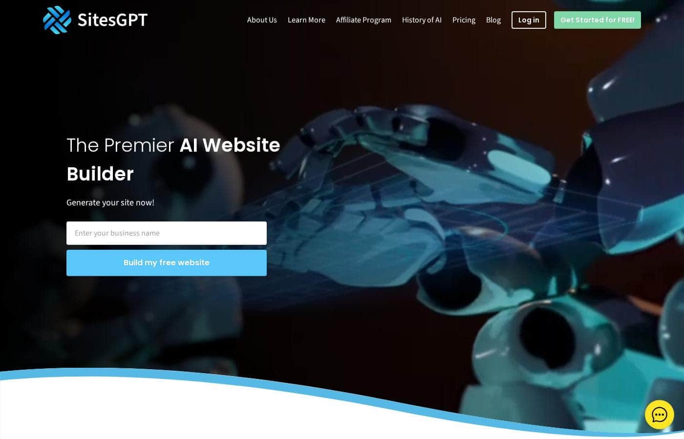 SitesGPT pricing page screenshot
