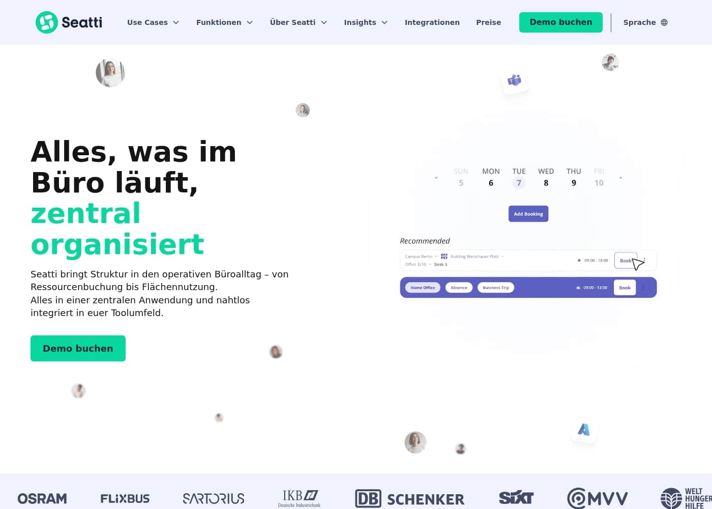 Seatti homepage screenshot