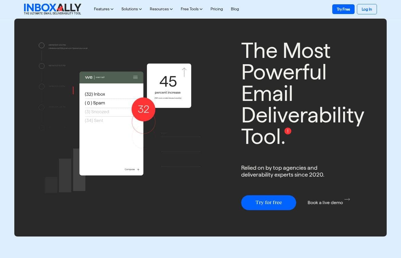 InboxAlly homepage screenshot