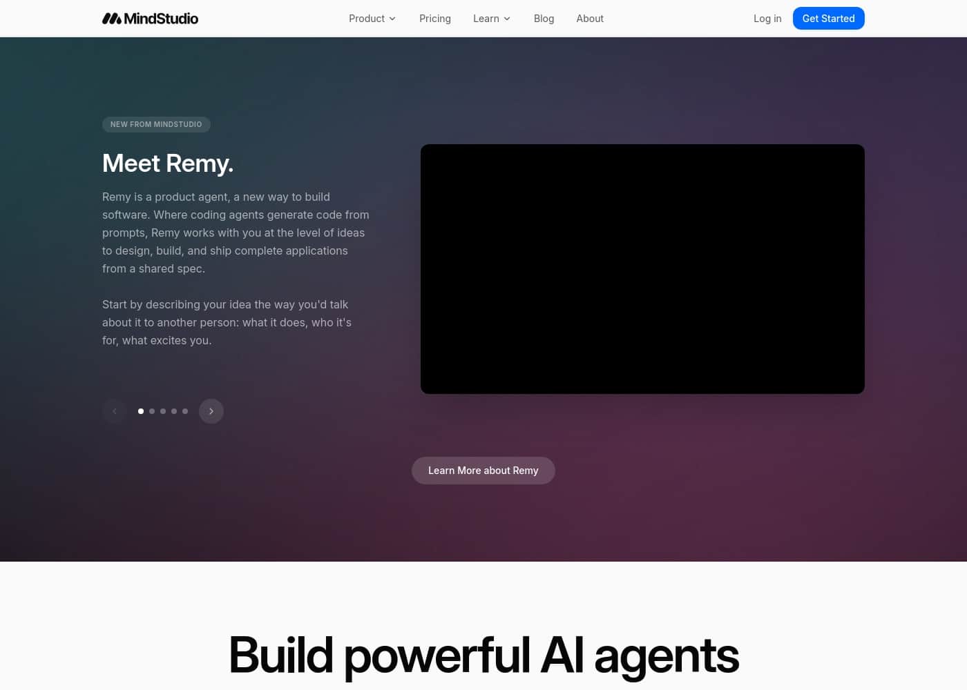 MindStudio homepage screenshot