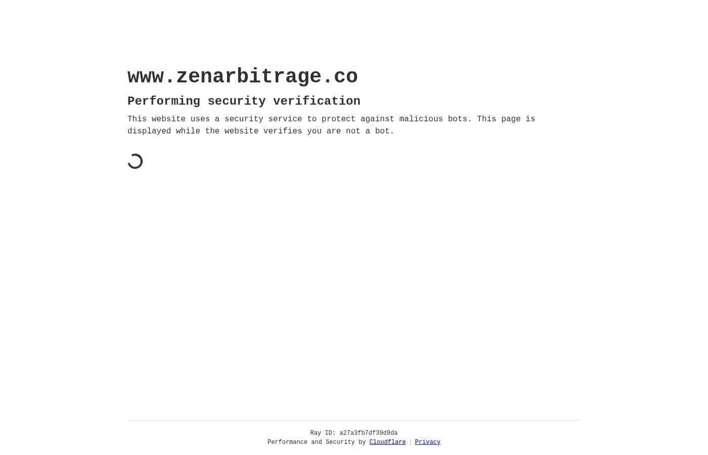 ZenArb pricing page screenshot