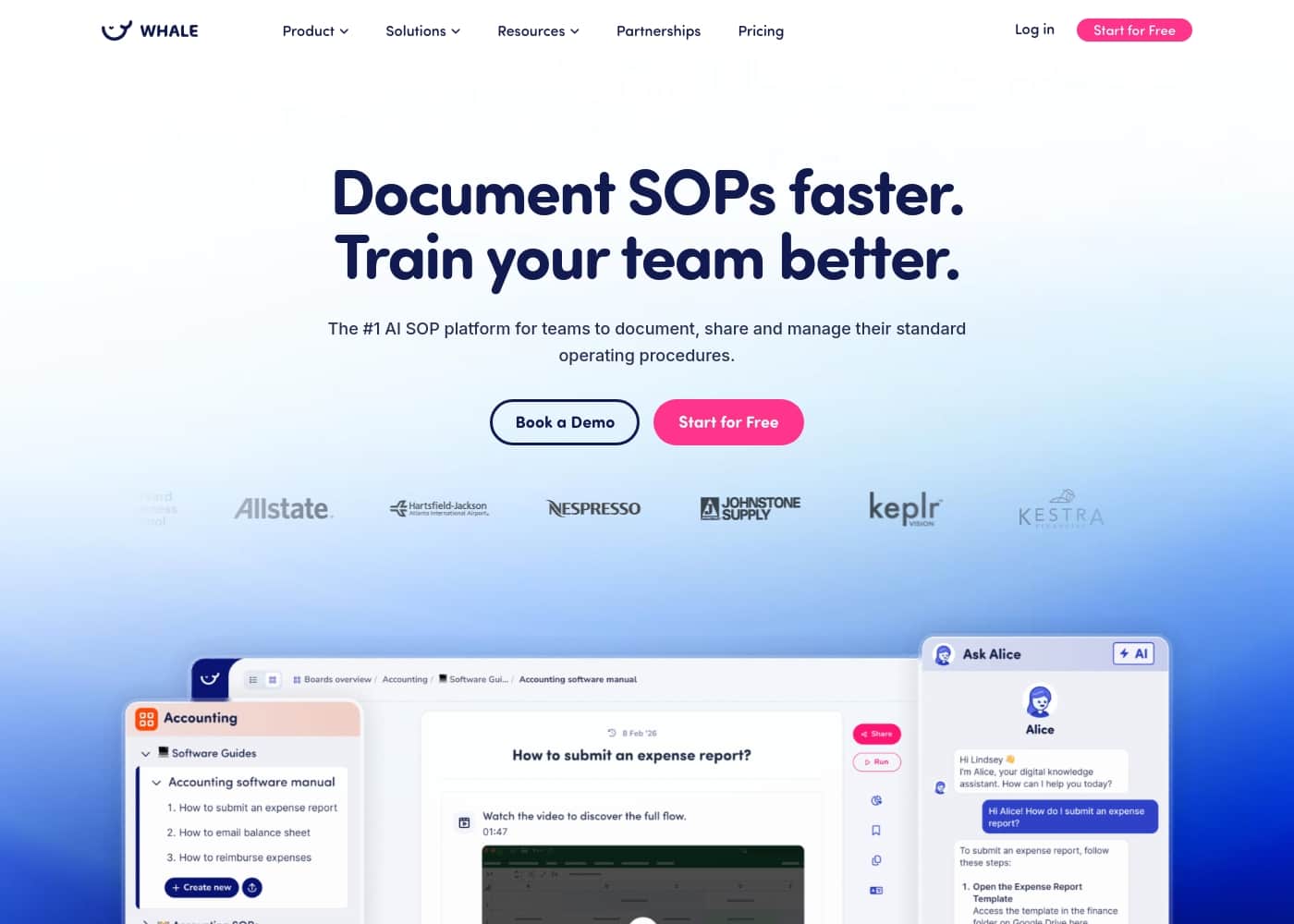Whale homepage screenshot