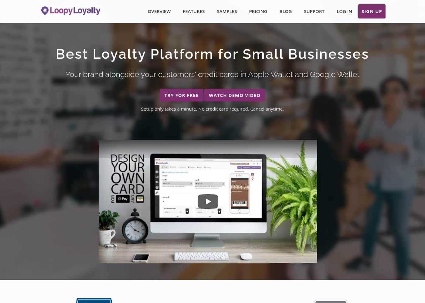 Loopy Loyalty homepage screenshot