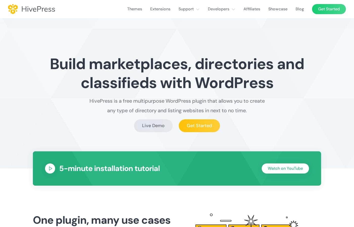 HivePress homepage screenshot