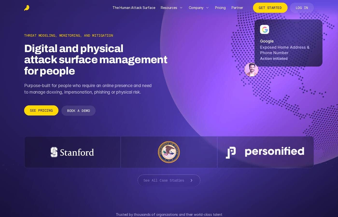 Kanary homepage screenshot