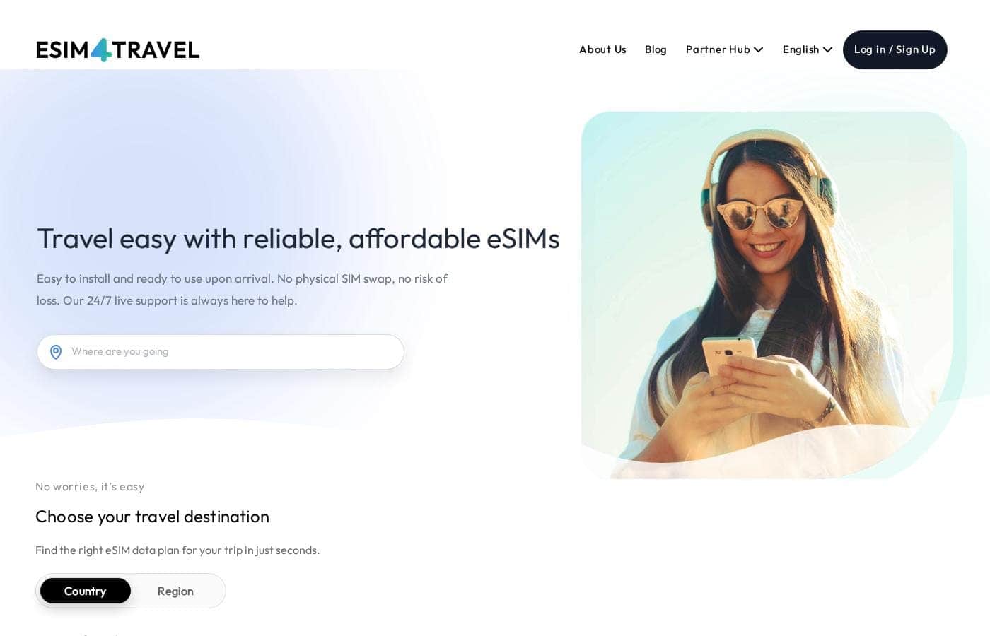 Zrzut ekranu cennika eSIM4Travel