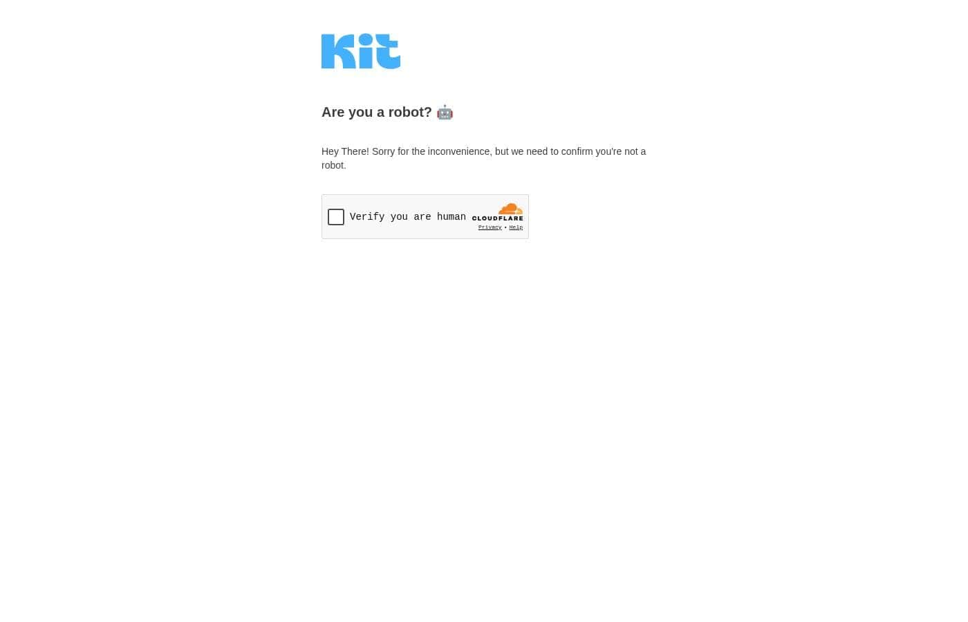 Kit (formerly ConvertKit) homepage screenshot
