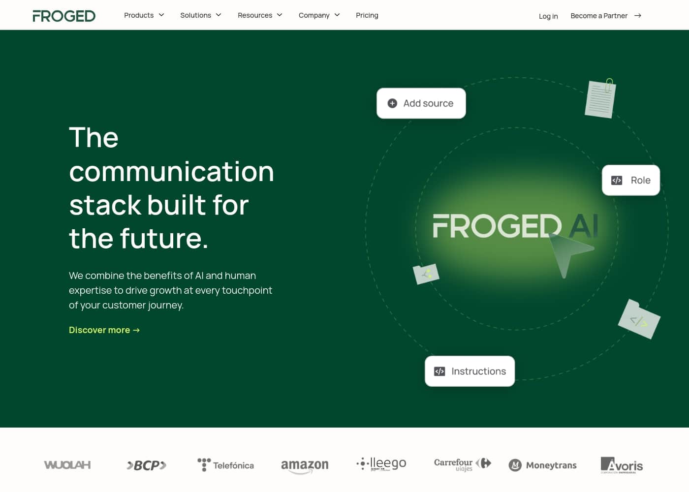 Froged homepage screenshot