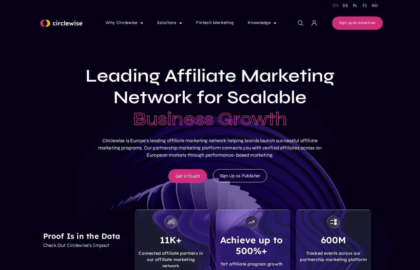 Circlewise homepage screenshot