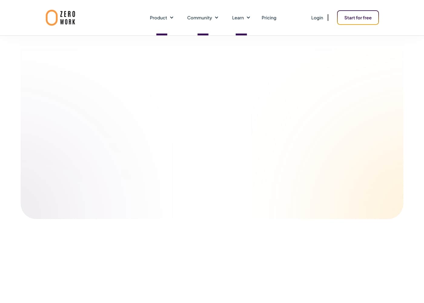 ภาพหน้าจอหลักของ ZeroWork