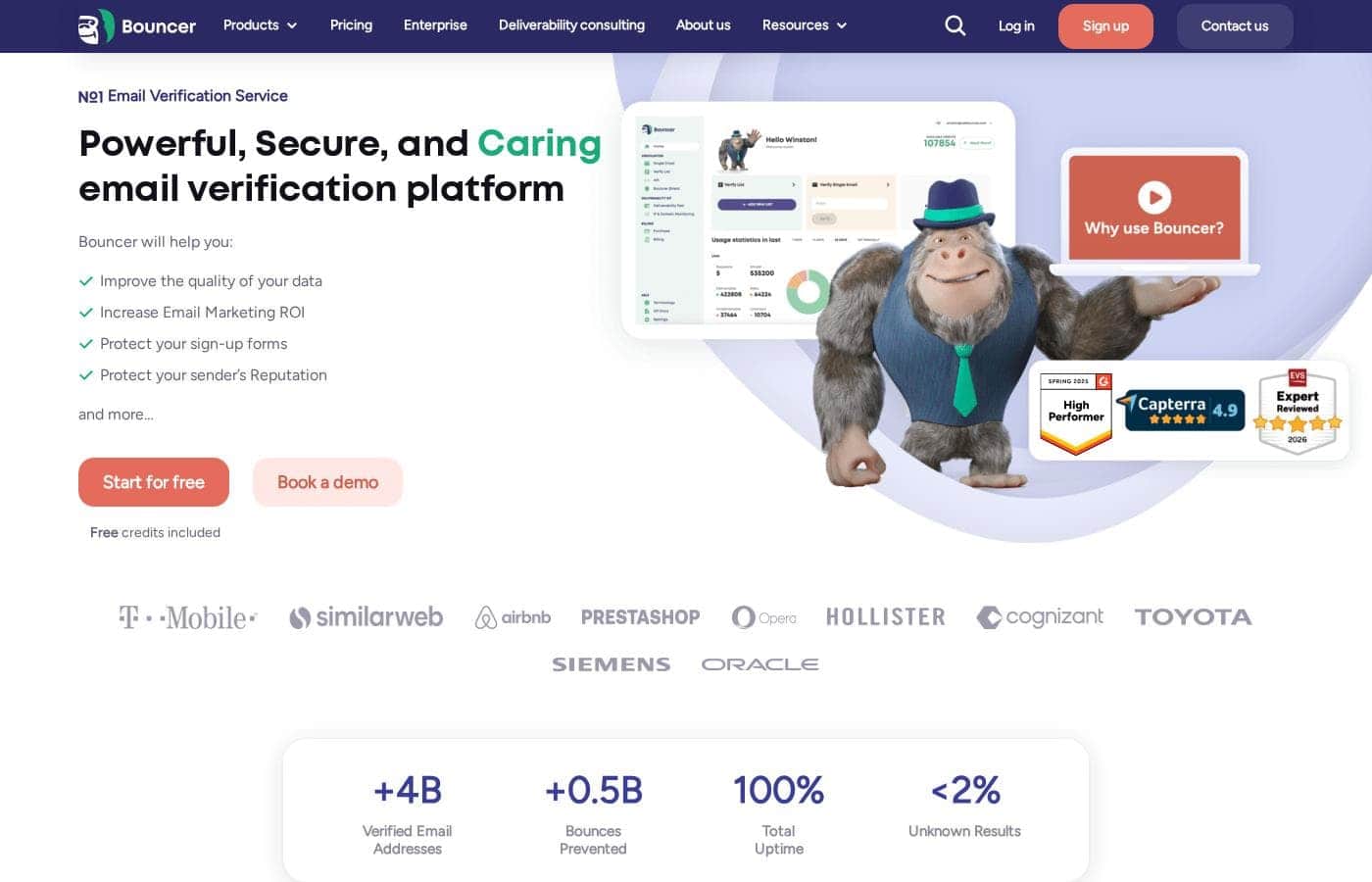 Bouncer Checker homepage screenshot