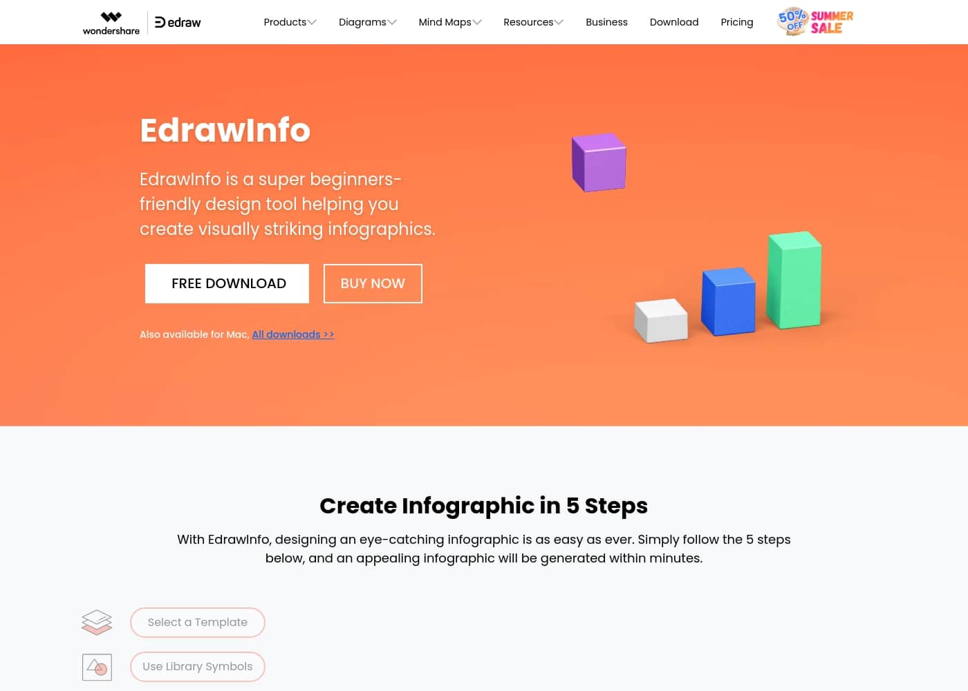 EdrawInfo homepage screenshot