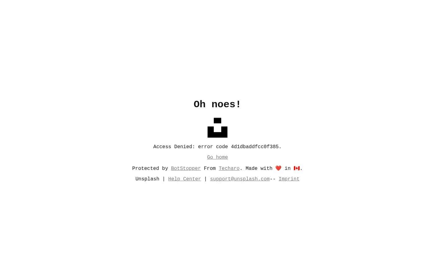 Unsplashのホームページスクリーンショット