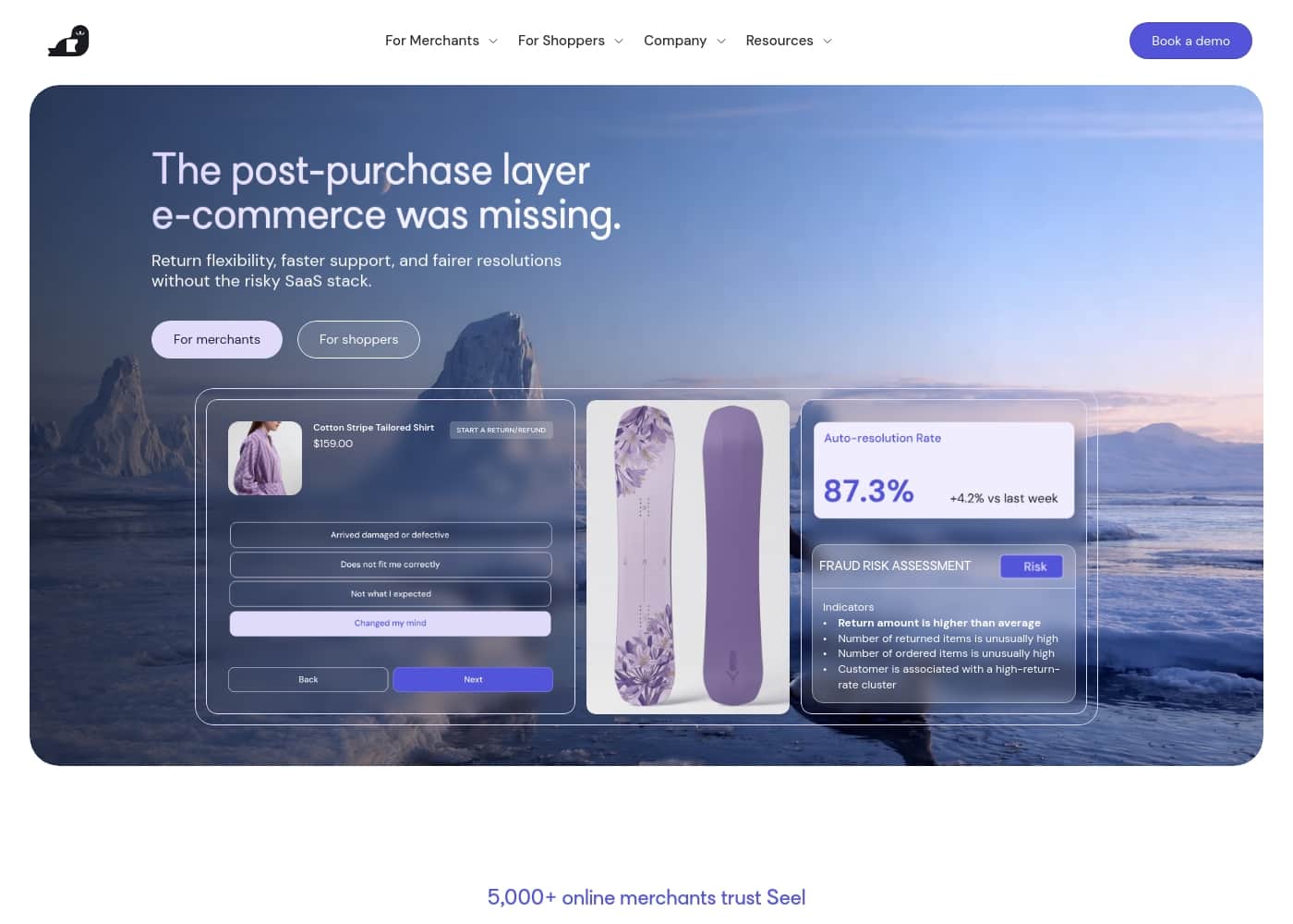 Seel Homepage-Screenshot