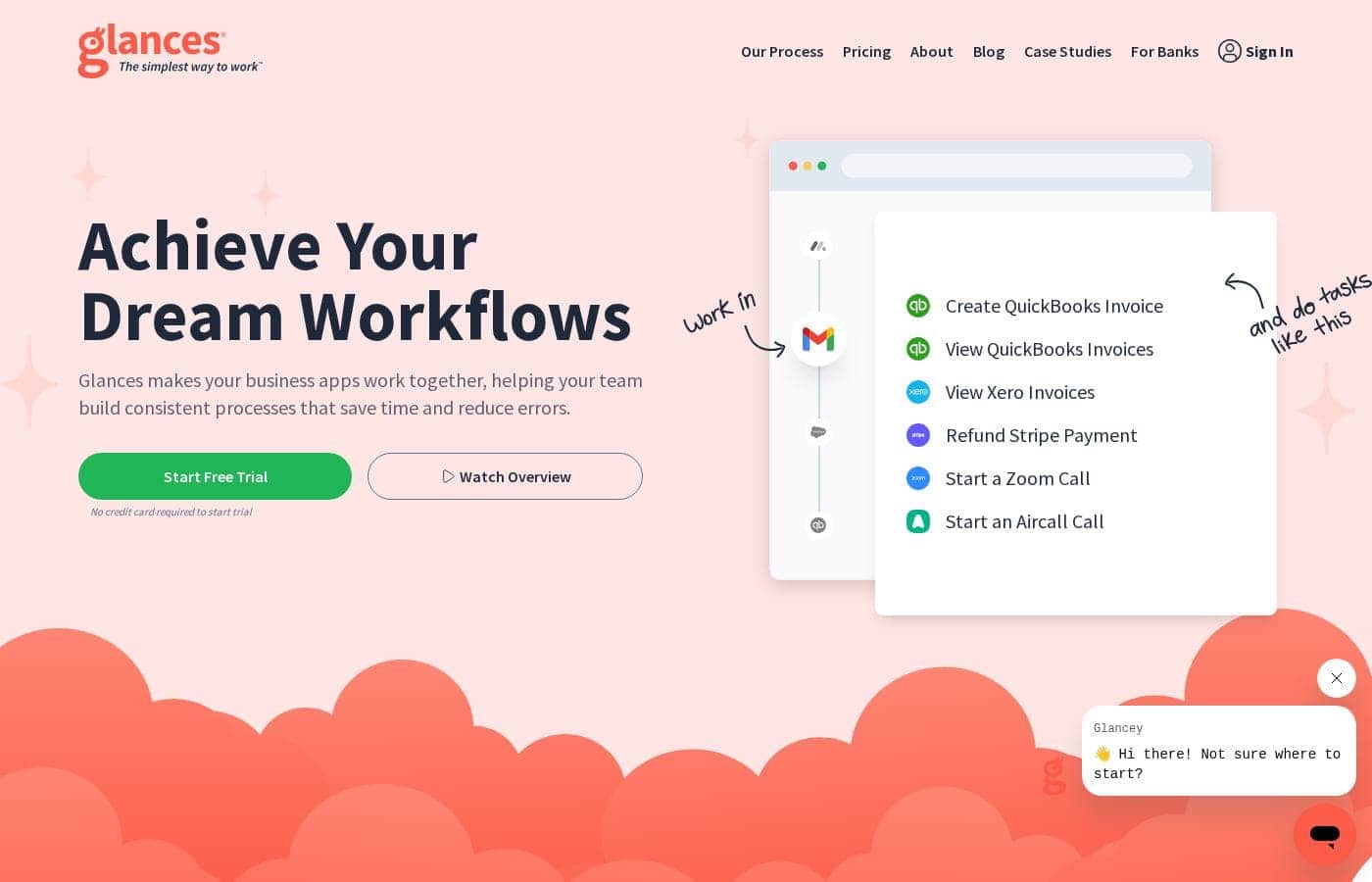 Glances homepage screenshot