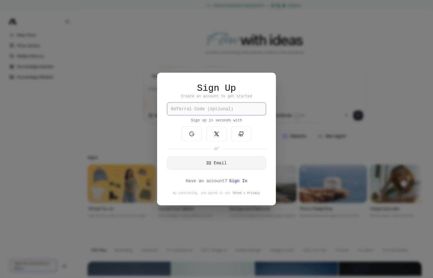 Flowith Homepage-Screenshot