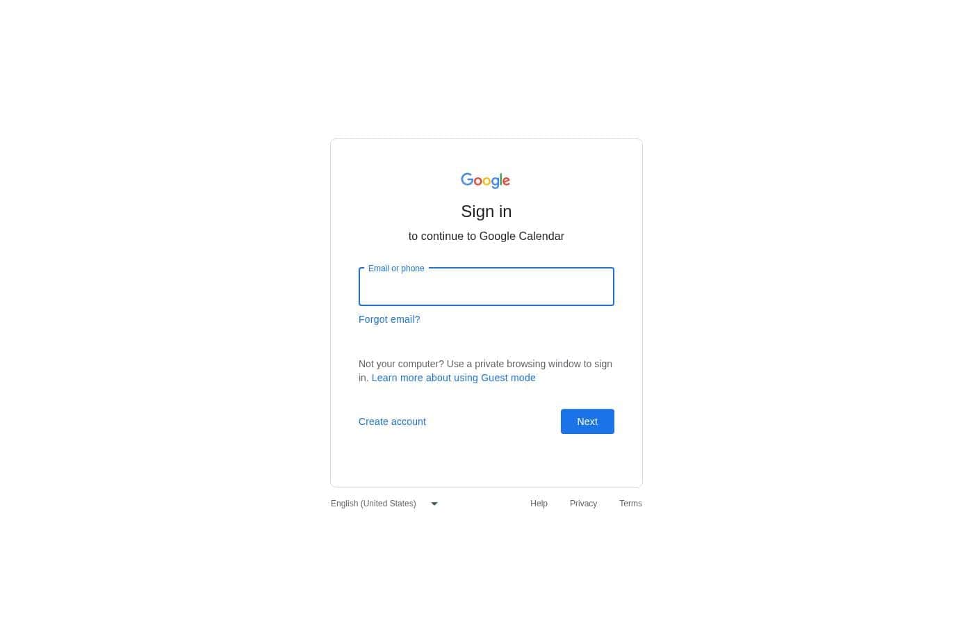Screenshot der Preisseite von Google Calendar