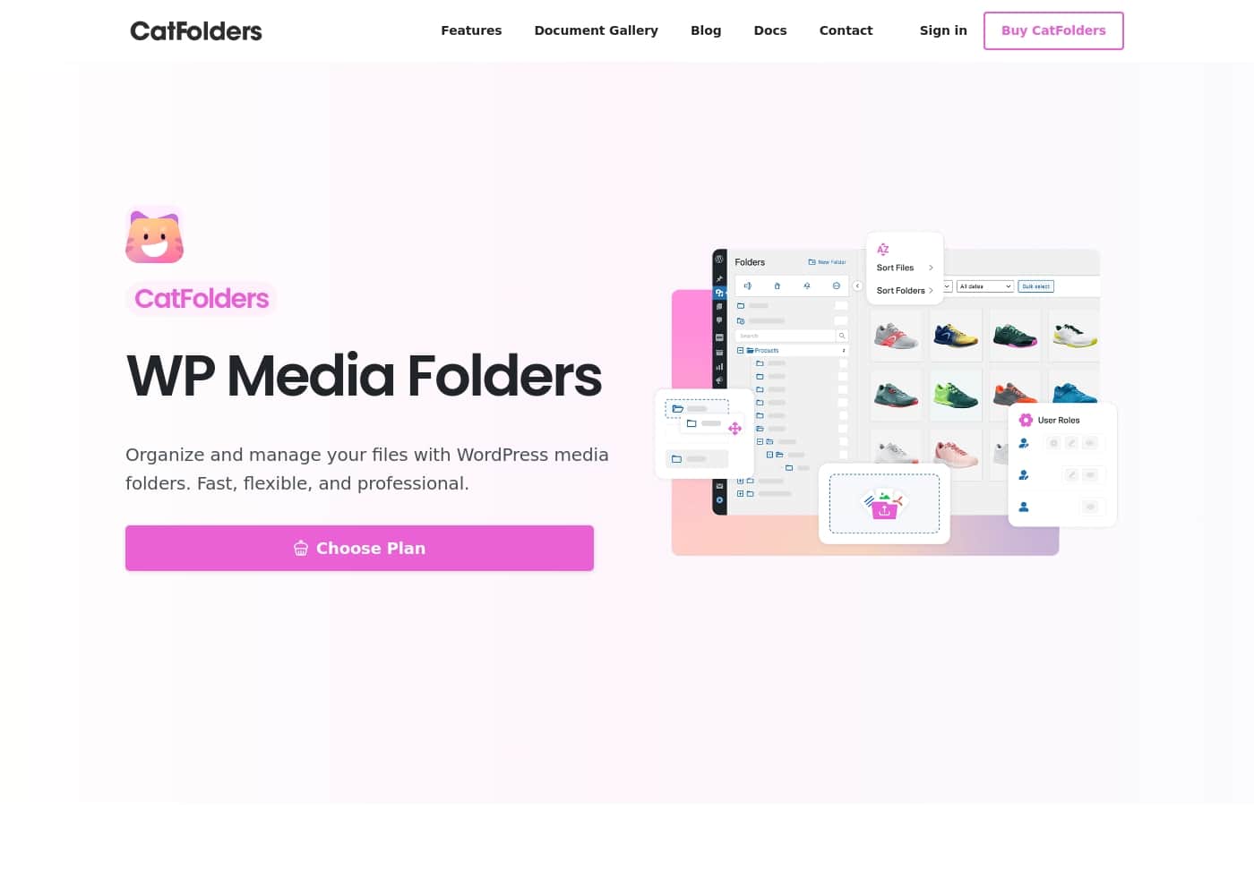 CatFolders homepage screenshot