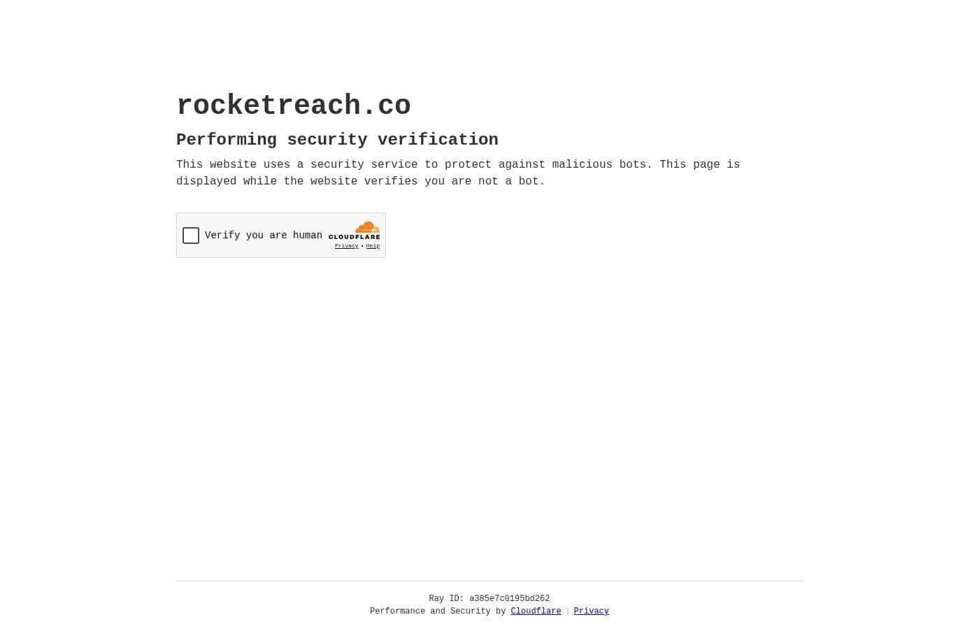 Capture d'écran de la page tarifs de RocketReach
