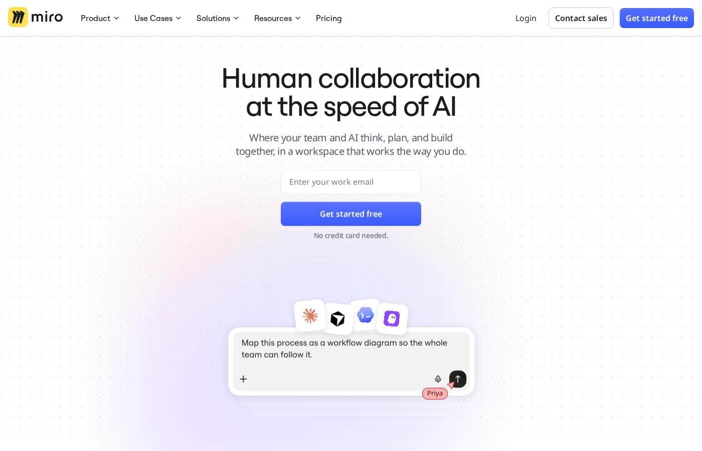 Miro homepage screenshot