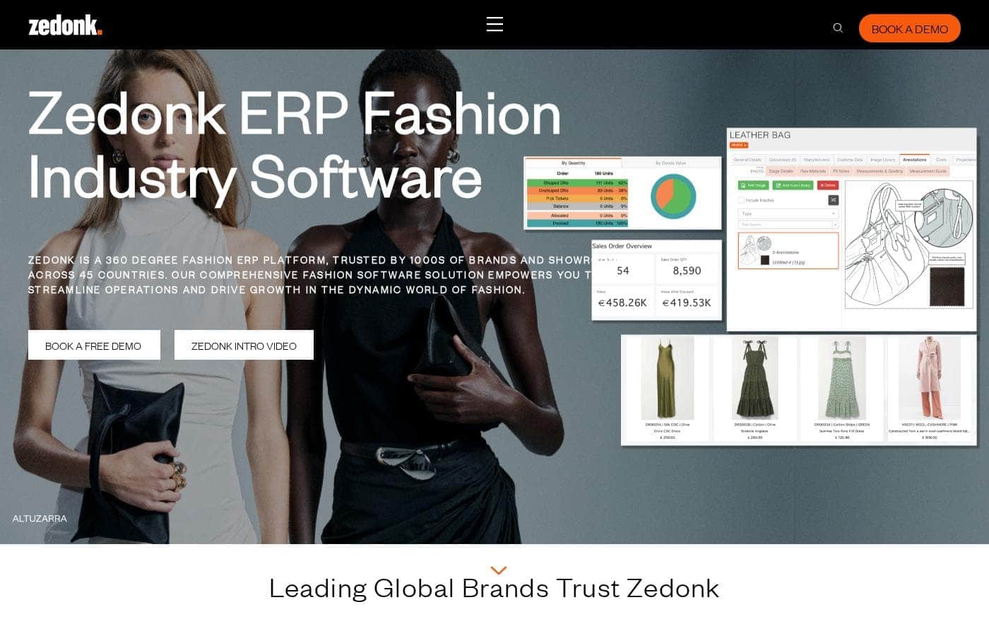 Zedonk homepage screenshot