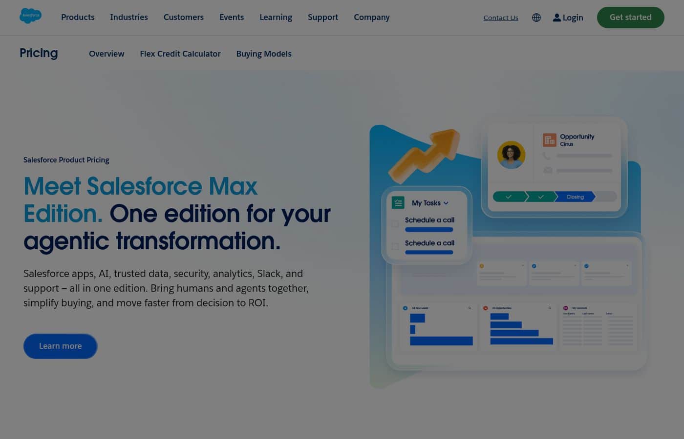 Salesforce pricing page screenshot