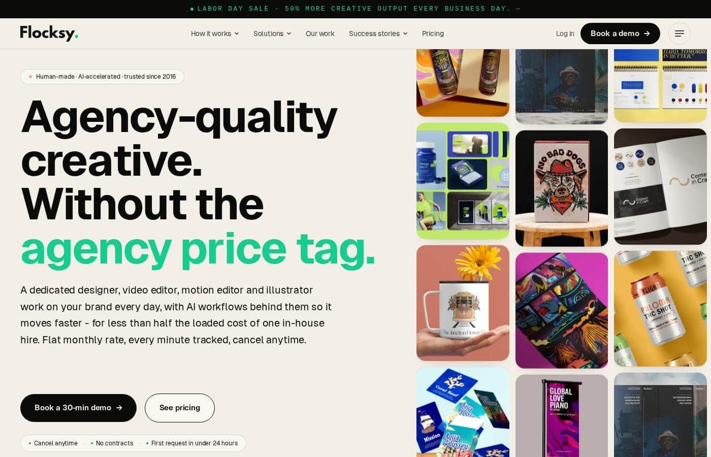 Flocksy homepage screenshot