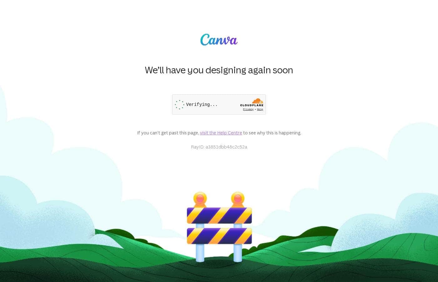 Screenshot della homepage di Canva