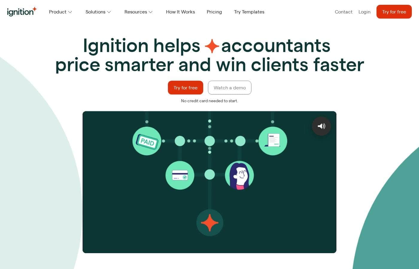 Ignition homepage screenshot