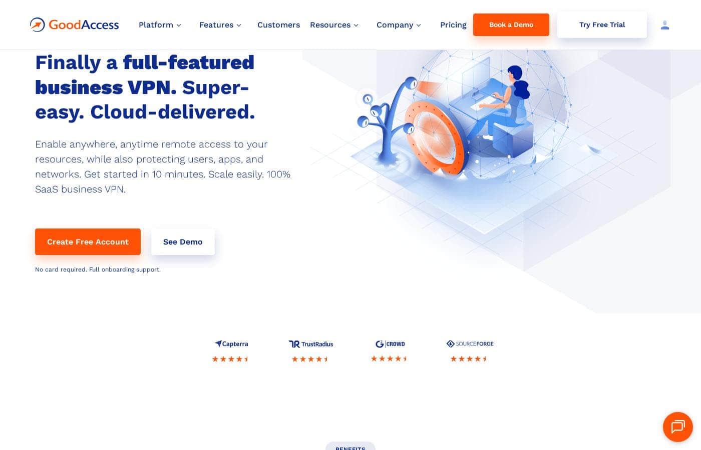 GoodAccess homepage screenshot