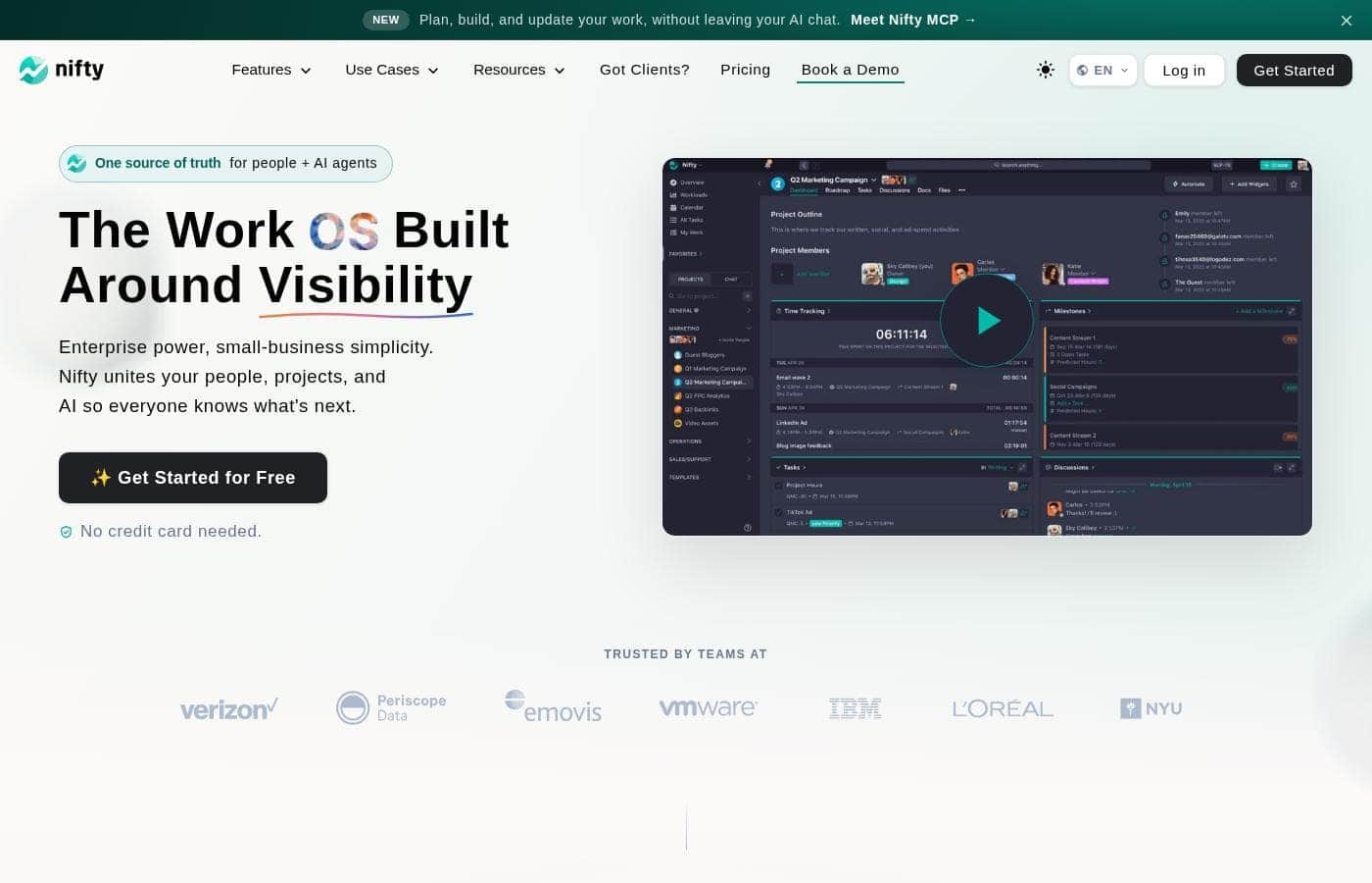 Nifty homepage screenshot