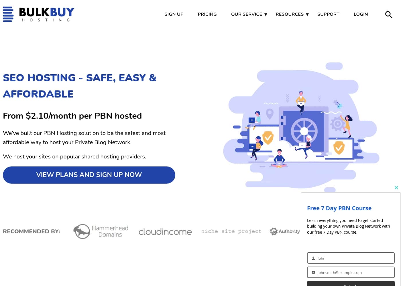 Bulk Buy Hosting 홈페이지 스크린샷
