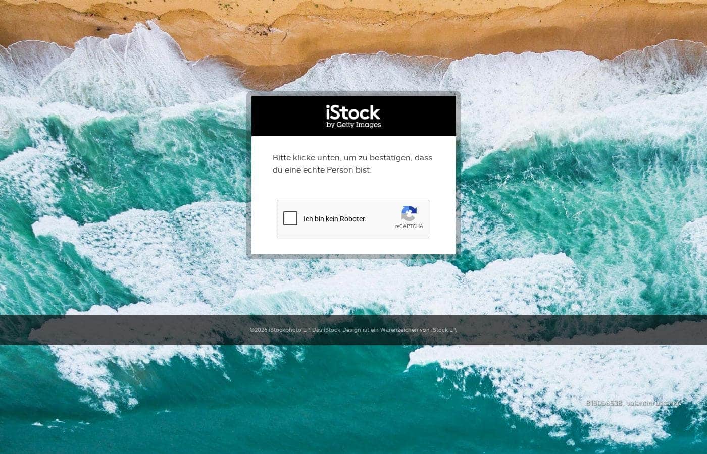 Captura da página de preços do iStock